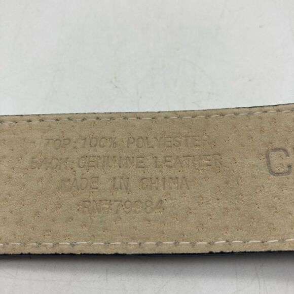 Chico’s Women’s Satin:Leather Belt Size S/M L 35” - Picture 9 of 9